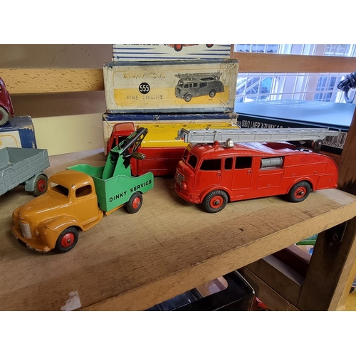 11 - Dinky: a collection of vintage Dinky toys, to include Nos: 972, 921, 922, 505, 581, all boxed, vario... 