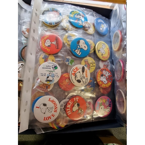 29 - Pin Badges: a large collection of various pin badges, some vintage, relating to television, film and... 