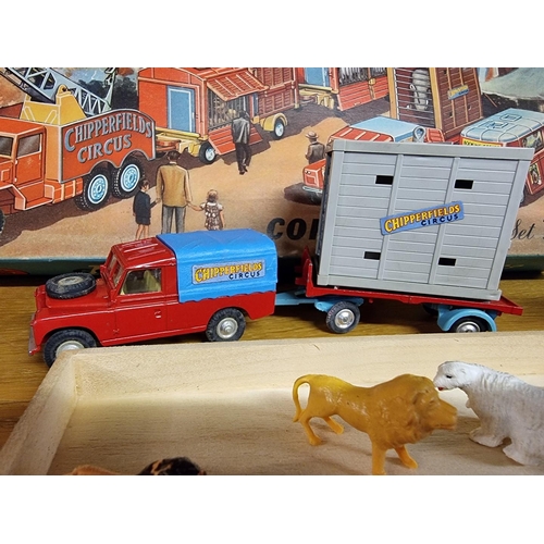 7 - Corgi Toys: a vintage Chipperfields Circus Gift Set No.23, in original box, comprising Land Rover wi... 