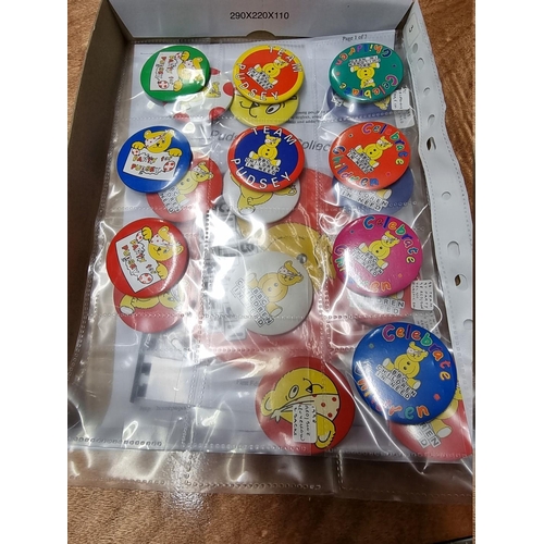 73 - Pin Badges: Pudsey: a small group of Pudsey Bear for BBC Children in Need.