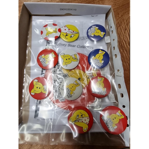 73 - Pin Badges: Pudsey: a small group of Pudsey Bear for BBC Children in Need.