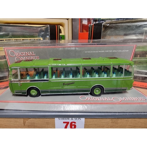 76 - Southdown Buses: Corgi: six diecast boxed bus and coach models; together with six further boxed exam... 