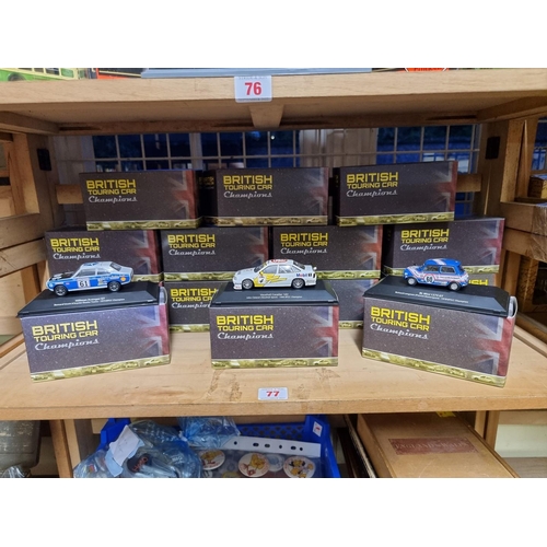 77 - Atlas Editions: British Touring Car Champions, a collection of twelve boxed models, to include; Mini... 