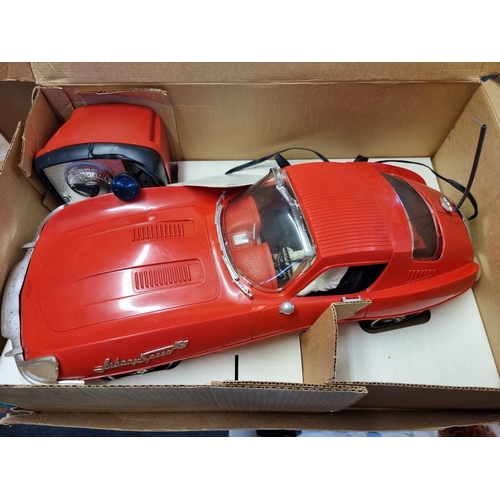 90 - Johnny Speed: a Giant Size remote control racing car, in original box; together with a Victory Indus... 