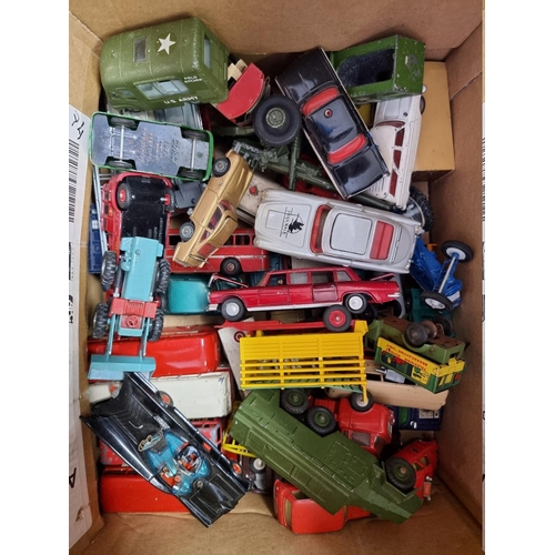 99 - Vintage Diecast: a quantity of vintage diecast vehicles, to include examples by Budgie, Lesney, Corg... 