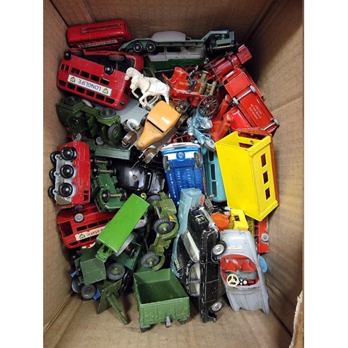 99 - Vintage Diecast: a quantity of vintage diecast vehicles, to include examples by Budgie, Lesney, Corg... 