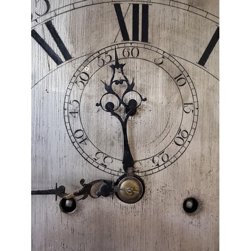 1426 - A George III mahogany eight day pagoda top longcase clock, with 12in silvered dial, 238cm high, with... 