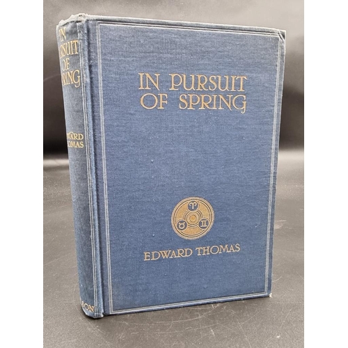 106 - THOMAS (Edward): 'In Pursuit of Spring..' London & New York, Thomas Nelson & Sons, 1914: 8vo... 