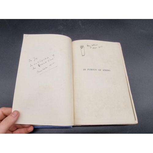 106 - THOMAS (Edward): 'In Pursuit of Spring..' London & New York, Thomas Nelson & Sons, 1914: 8vo... 