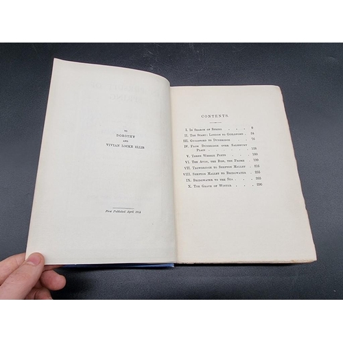 106 - THOMAS (Edward): 'In Pursuit of Spring..' London & New York, Thomas Nelson & Sons, 1914: 8vo... 