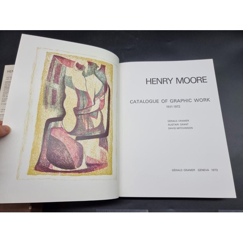 124 - HENRY MOORE (Cramer, Gerald, editor): 'Henry Moore...catalogue of graphic work 1931-1972': Gene... 