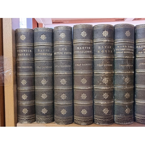 129 - BINDINGS: DICKENS (Charles): miscellaneous works, pub. Chapman & Hall c1868-9, 14 vols, uni... 