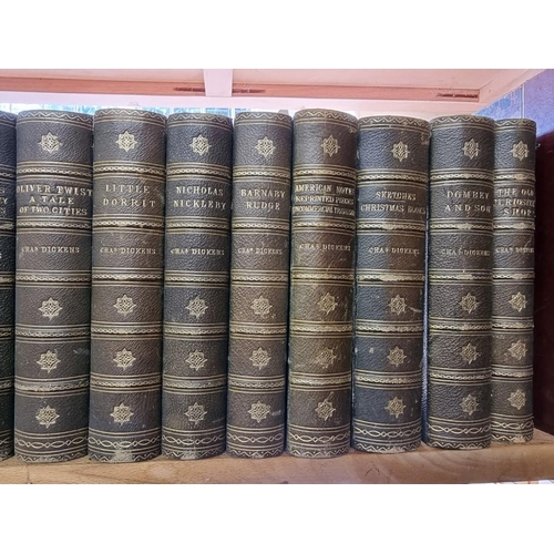 129 - BINDINGS: DICKENS (Charles): miscellaneous works, pub. Chapman & Hall c1868-9, 14 vols, uni... 