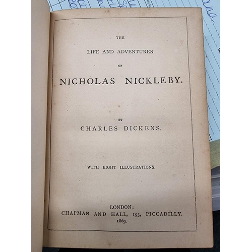 129 - BINDINGS: DICKENS (Charles): miscellaneous works, pub. Chapman & Hall c1868-9, 14 vols, uni... 