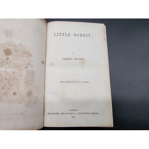 130 - DICKENS (Charles): 'Little Dorrit', London, Bradbury & Evans, 1857: FIRST EDITION in book f... 