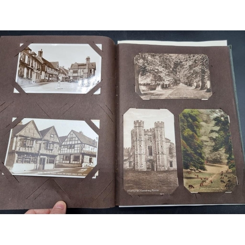 140 - POSTCARD ALBUM: SUSSEX: a good filled album of postcards, Sussex views including Midhurst, Bognor Re... 