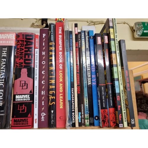 162 - COMICS/GRAPHIC ART: collection of related modern hardback and paperback publications over one s... 