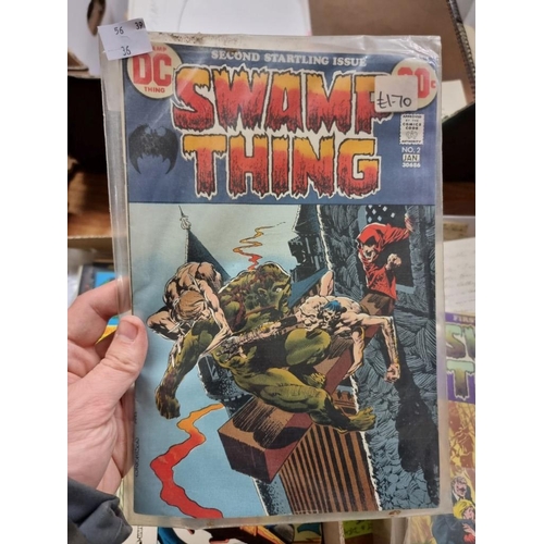 171 - COMICS: 'Swamp Thing' issues No.1 and No.2, signed by illustrator Berni Wrightson to first page... 