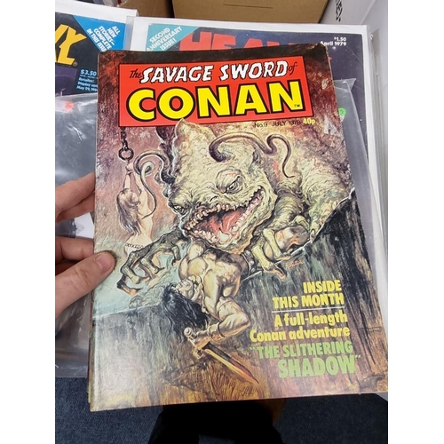 172 - CONAN: collection of approx 80 issues, 'The Savage Sword of Conan', largely late 1970s period, gener... 