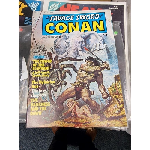 172 - CONAN: collection of approx 80 issues, 'The Savage Sword of Conan', largely late 1970s period, gener... 