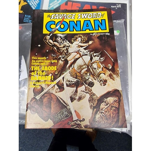 172 - CONAN: collection of approx 80 issues, 'The Savage Sword of Conan', largely late 1970s period, gener... 