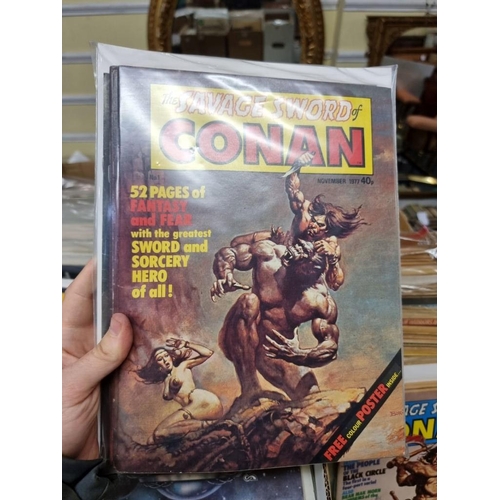 172 - CONAN: collection of approx 80 issues, 'The Savage Sword of Conan', largely late 1970s period, gener... 