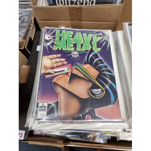 173 - HEAVY METAL: collection of approx 90 issues, 1970s-80s period, generally in good condition. (Qty)... 