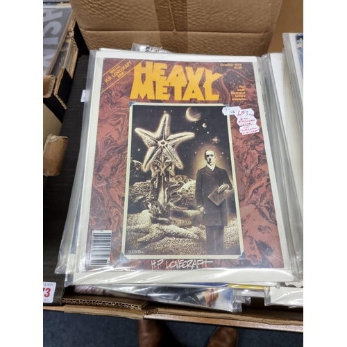 173 - HEAVY METAL: collection of approx 90 issues, 1970s-80s period, generally in good condition. (Qty)... 