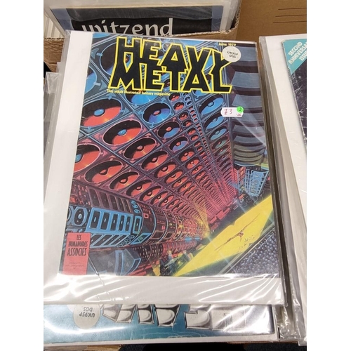 173 - HEAVY METAL: collection of approx 90 issues, 1970s-80s period, generally in good condition. (Qty)... 