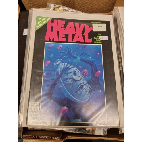 173 - HEAVY METAL: collection of approx 90 issues, 1970s-80s period, generally in good condition. (Qty)... 