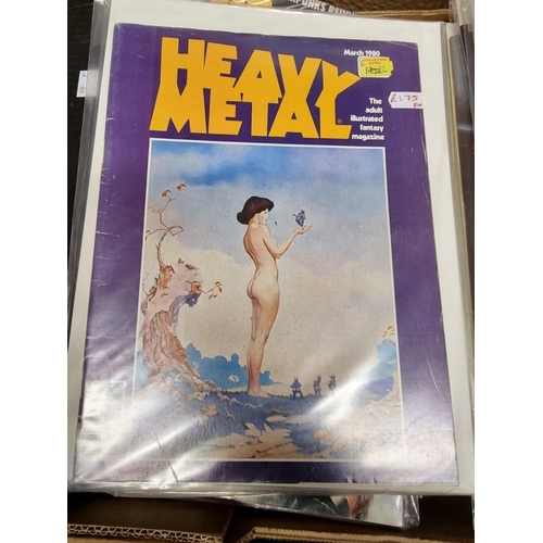 173 - HEAVY METAL: collection of approx 90 issues, 1970s-80s period, generally in good condition. (Qty)... 