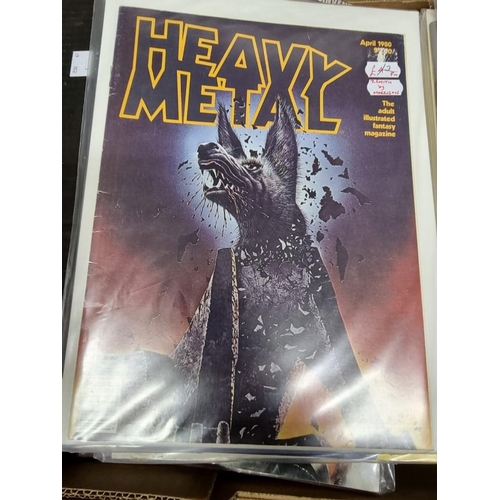 173 - HEAVY METAL: collection of approx 90 issues, 1970s-80s period, generally in good condition. (Qty)... 