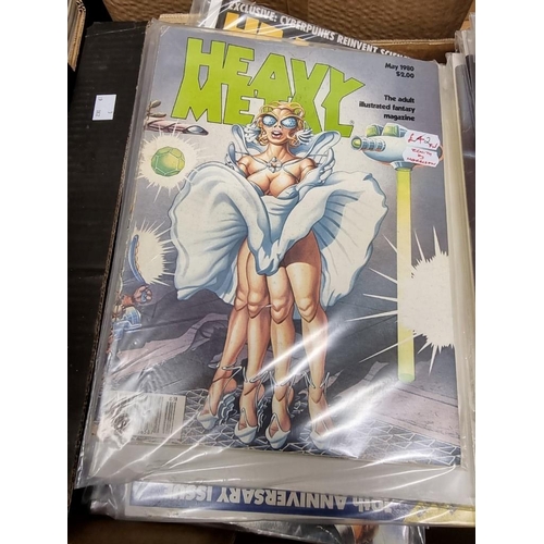 173 - HEAVY METAL: collection of approx 90 issues, 1970s-80s period, generally in good condition. (Qty)... 