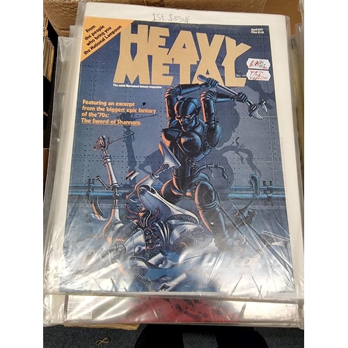 173 - HEAVY METAL: collection of approx 90 issues, 1970s-80s period, generally in good condition. (Qty)... 