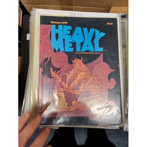 173 - HEAVY METAL: collection of approx 90 issues, 1970s-80s period, generally in good condition. (Qty)... 