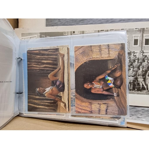 179 - PHOTOGRAPHS: a box of photos, including transport and military interest, some sports ephemera a... 