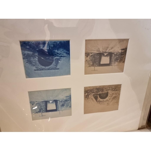 201 - PHOTOGRAPHY: GUNN (Ronald): 'Reflections in Window of Lorry...Paris Street Market': vintage gelatin ... 