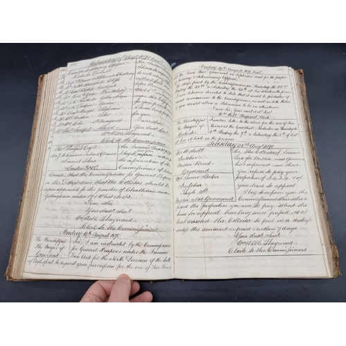 229 - INLAND REVENUE, GRAVESEND: mss letterbook from the Inland Revenue at Gravesend, Maidstone Kent, circ... 