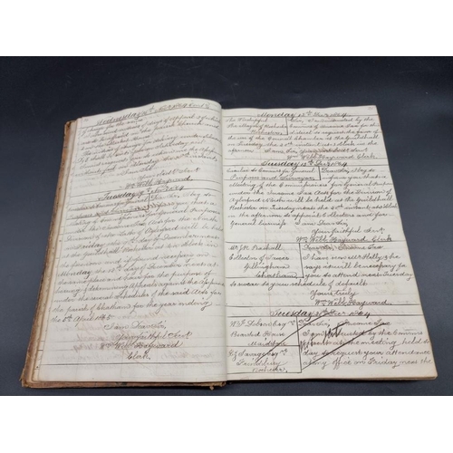 229 - INLAND REVENUE, GRAVESEND: mss letterbook from the Inland Revenue at Gravesend, Maidstone Kent, circ... 