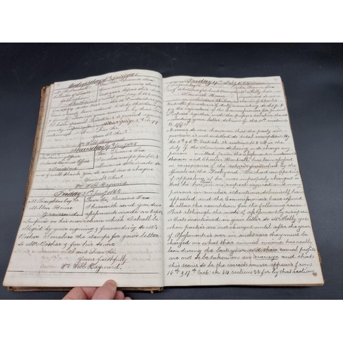 229 - INLAND REVENUE, GRAVESEND: mss letterbook from the Inland Revenue at Gravesend, Maidstone Kent, circ... 