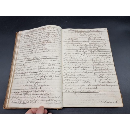 229 - INLAND REVENUE, GRAVESEND: mss letterbook from the Inland Revenue at Gravesend, Maidstone Kent, circ... 