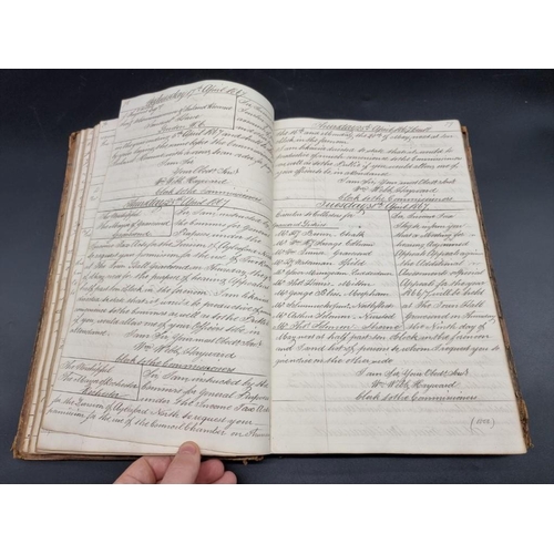 229 - INLAND REVENUE, GRAVESEND: mss letterbook from the Inland Revenue at Gravesend, Maidstone Kent, circ... 