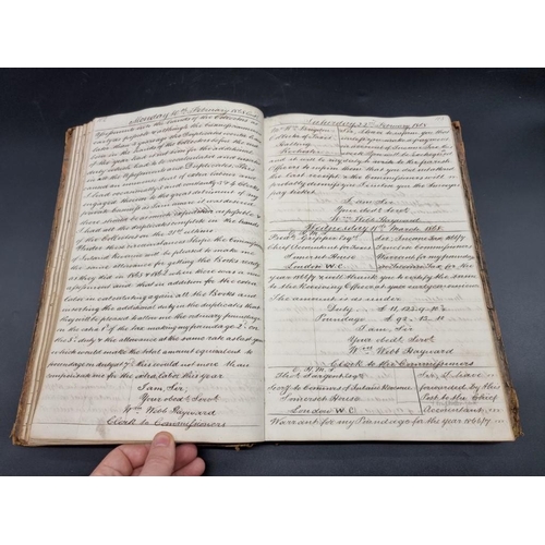 229 - INLAND REVENUE, GRAVESEND: mss letterbook from the Inland Revenue at Gravesend, Maidstone Kent, circ... 