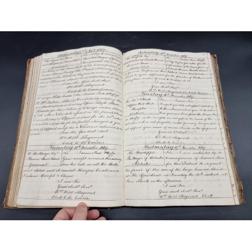 229 - INLAND REVENUE, GRAVESEND: mss letterbook from the Inland Revenue at Gravesend, Maidstone Kent, circ... 