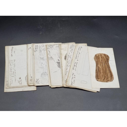 230 - SCOTLAND: three mid-19thc notebooks containing sketches of the west coast of Scotland, Orkney, Iona,... 