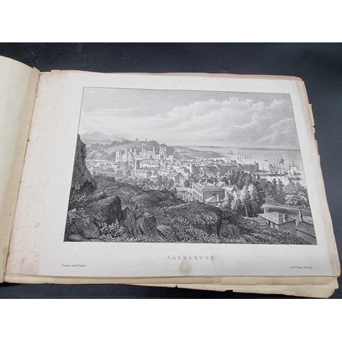 234 - SCRAP ALBUM: a mid-19thc album containing pasted in prints, engravings, a few drawings and wate... 