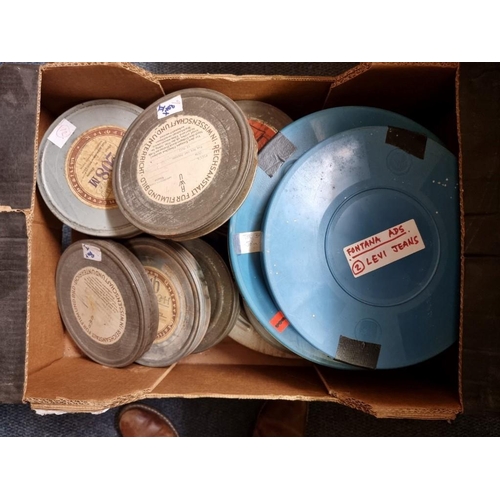 247 - FILM REELS: a large quantity of 16mm film reels in cans, mid-late c20, to include some German docume... 