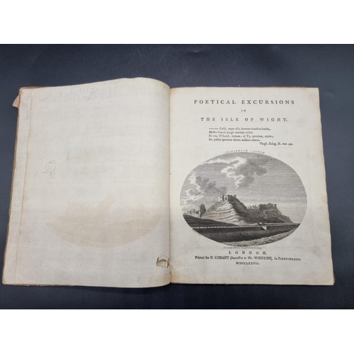 34 - (ISLE OF WIGHT POETRY): ANON: 'Poetical Excursions in the Isle of Wight...', London, printed fo... 