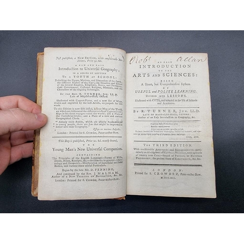 39 - TURNER (Richard): 'An Easy Introduction to the Arts & Sciences..', London, printed for S Cr... 