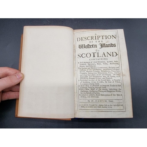 51 - ANNOTATED BY PETER COLLINSON, FRS (1694-1768): MARTIN (Martin): 'A Description of the Western I... 